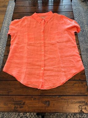 Lilly Pulitzer Sea View Button Down Shirt XL